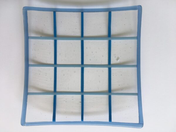 Glass plate coloured glass, wedding gift, art deco style, glass art Australia, art glass, artisan, home decor, handmade, Australia